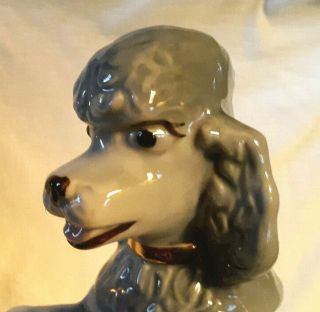 Vintage Gray ' Penny POODLE ' Decanter 12 
