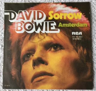 David Bowie - Sorrow / Amsterdam - Germany White Labels Promo 7 " Ps - Ex/nm