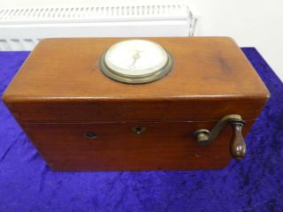 Antique Magneto Magnetic Electric Shock Therapy Machine W/ Secret Drawer