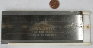Sandvik Card Scraper With Hardened Edges,