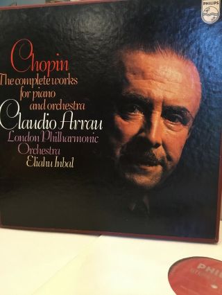 Vintage Chopin The Complete For Piano And Orchestra Record Array.  Bbs