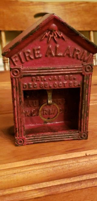 Gamewell Fire Alarm Co Cast Iron Auxiliary Fire Alarm Station 1889