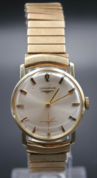 Vintage Gents 10k Gf Longines Mechanical Watch 1960 