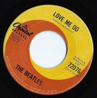 Rare 1963 Rock 45 - The Beatles " Love Me Do " / " P.  S.  I Love You " Capitol Of Canada