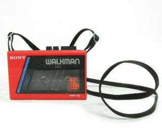 Vintage Sony Walkman Cassette Player Stereo Made In Japan Wm - 22