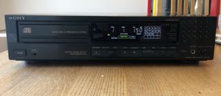 Vintage Sony Cdp - 970 High End Cd Player With Burr Brown Pcm58 Dac Chips
