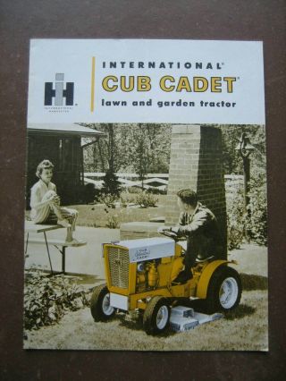 Vintage International Harvester Cub Cadet Lawn Tractor Sales Brochure