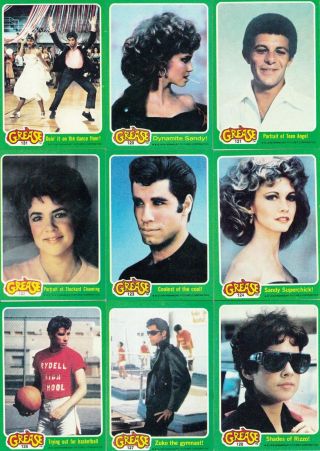 Grease Movie Series 2 1978 Topps Base Card Set Of 66