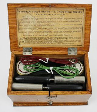 Antique Medical Quack Medicine Electro - Shock Therapy Device Home Medical Tool