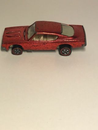 Hot Wheels Red Line 1967 Custom Barracuda Red With White Interior