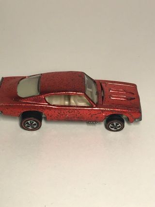 Hot Wheels Red Line 1967 Custom Barracuda Red With White Interior 2