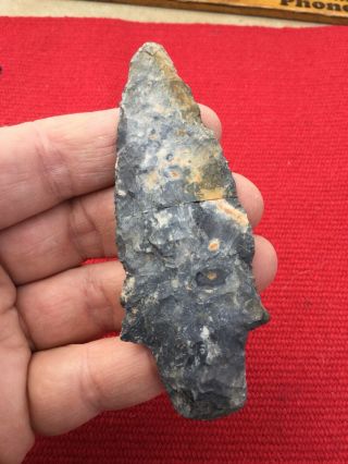 Indian Artifacts / Ohio Adena Spear Point / Authentic Arrowheads