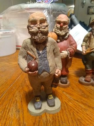 Vintage Sarahs Attic Resin Collectible Figurine Professor Teacher Santa 1988 399