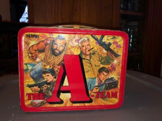 Vintage 1983 The A - Team Metal Lunchbox No Thermos
