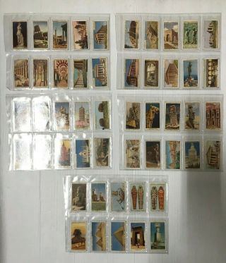 Cigarette Card Set Of 50 Wonders Of The Past,  Wills Issue 1926