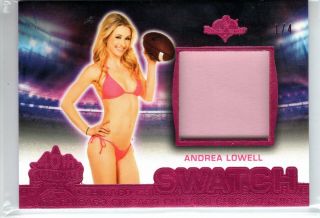 2019 Benchwarmer 40th National Andrea Lowell 1/4 Pink Chicago Bikini Swatch Card