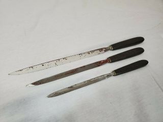 Antique H.  Mcc & D Chicago Surgical Knife Set Rare Medical