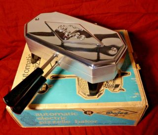 Vintage Berarducci Model 300 - Ep Dolce Pizzelle Iron Maker 1000 Watts