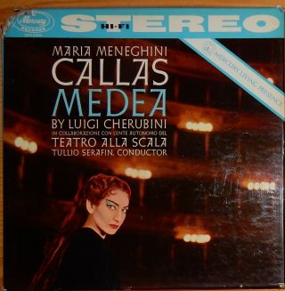 Maria Callas; " Medea " ; Serafin,  Teatro Alla Scala; Living Presence Stereo; 3 Lps
