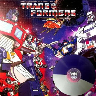 Hasbro Presents Transformers Tv Show Soundtrack Vinyl Lp Megatron Grey Purple