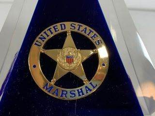 United States Marshal South Carolina Award to Senator Fritz Hollings w/ Badge 3