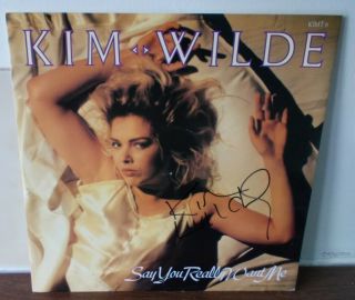 Kim Wilde - Say You Really Want Me 12 " Autographed