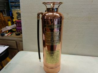 Childs Copper Fire Extinguisher With The Top Rivets