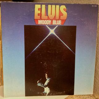 Elvis Presley - Moody Blue (blue Vinyl) - 12 " Vinyl Record Lp - Vg,