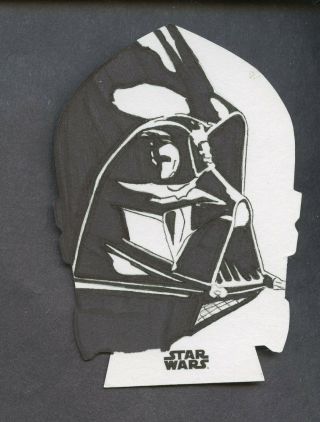 2018 Finest Star Wars Darth Vader Kevin Cleveland Die Cut Artist Sketch 1/1