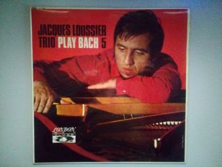 Jacques Loussier Trio - Play Bach 5 (1967 Uk Lp London Slb 1047) Near Vinyl