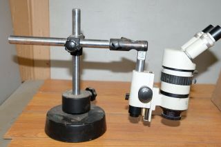 Machine Shop Inspection Microscope & Stand Vintage Part Enlarger Industrial Tool