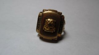 1951 Ironton High School Class Ring 10k Gold Sz 9.  5 11 Grams
