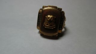 1951 Ironton High School Class Ring 10k Gold Sz 9.  5 11 grams 2