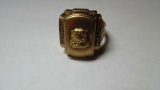 1951 Ironton High School Class Ring 10k Gold Sz 9.  5 11 grams 3