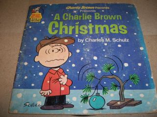 A Charlie Brown Christmas - 1977 Read - Along Book & Record,  7 " 33 Rpm (vg)