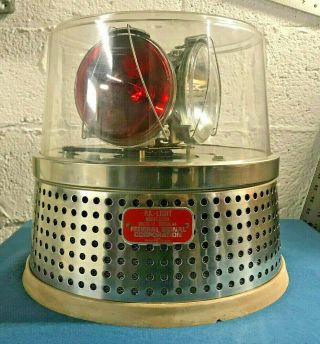 Vintage Federal Signal Pa Light Model: Cj284 Series A4 Beacon Light W/ Speaker