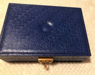 Vintage Rolex Leather Jewelry Box With Key 51.  00.  71 Geneve Suisse