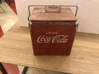 Vtg.  1950s Coca - Cola Six Pack Cooler.  Cooler.