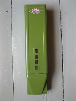 Antique Vintage Rare Green Color Ajax Cup Dispenser Gas Station Retro