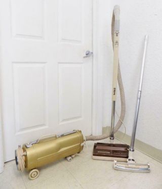 Vintage Electrolux Model L Gold Canister Vacuum Cleaner With -