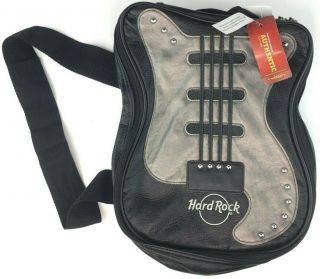 Hard Rock Cafe Guitar Pin Collector Bag Grey With Strap Nwt Rare Discontinued