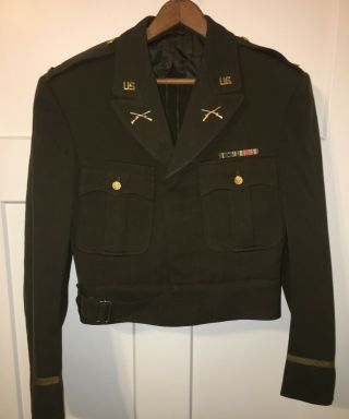 Wwii Us Army Officers Ike Jacket - Infantry - Chocolate Uniform Lt 1942