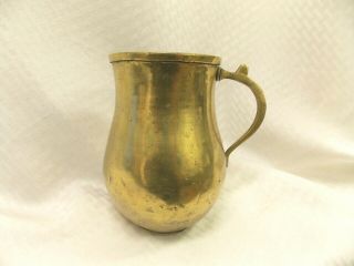 Antique Hand Forged Large Copper Brass Tankard Mug