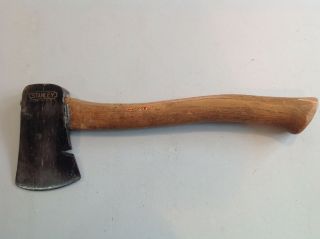 Vintage Stanley Hatchet With Nail Puller And Wood Handle Usa