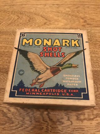 Monark 1927 12 & 16 Gauge Shotgun Shell Boxes (shells)