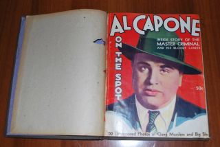 Legend Book Very Rare " Al Capone - On The Spot " 1931