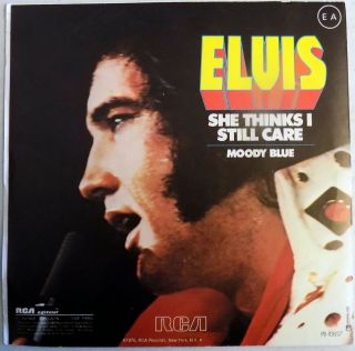 Elvis Presley - Moody Blue - France - 7 " Single - 1976 - Picture Sleeve - Nm