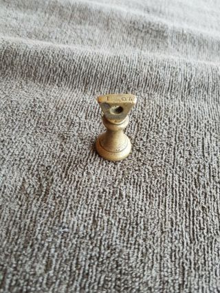 Vintage Brass Bell Weight 1 Oz
