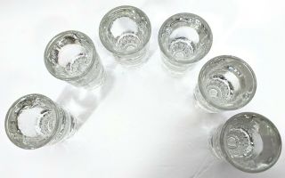 Libbey 1/2 Pound Heavy Clear Shot Glasses Set of 6 Diner/Bar Retro 2