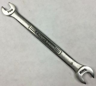 Vintage Craftsman Tools 44503 Metric Open End Wrench 9mm X 7mm - V - Series U.  S.  A.